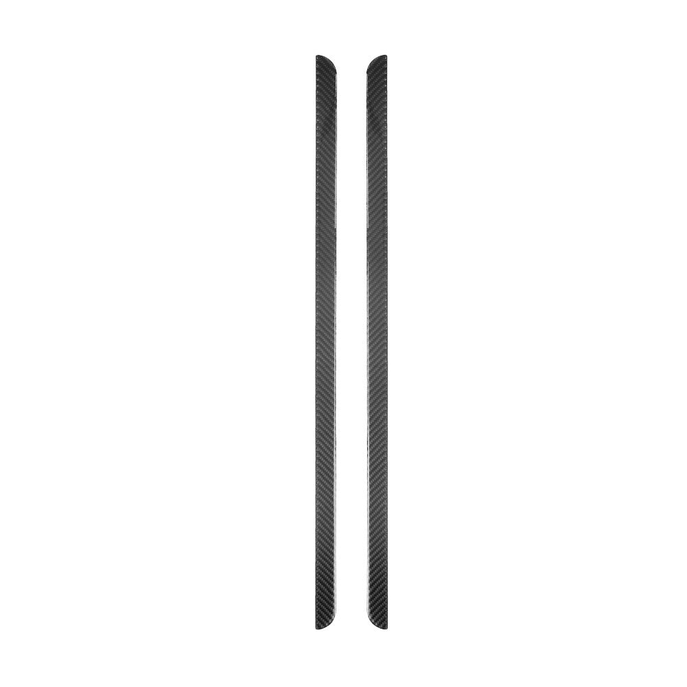 2Pcs Carbon Fiber Front Door Panel Strip Cover Trim for Jeep for Wrangler 2007-2010