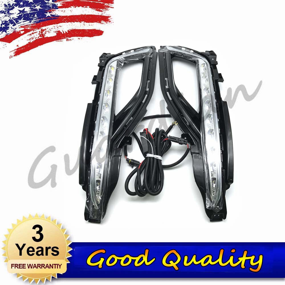 2-pack LED fog lights and daytime running lights suitable for Hyundai Sonata 9 15-16