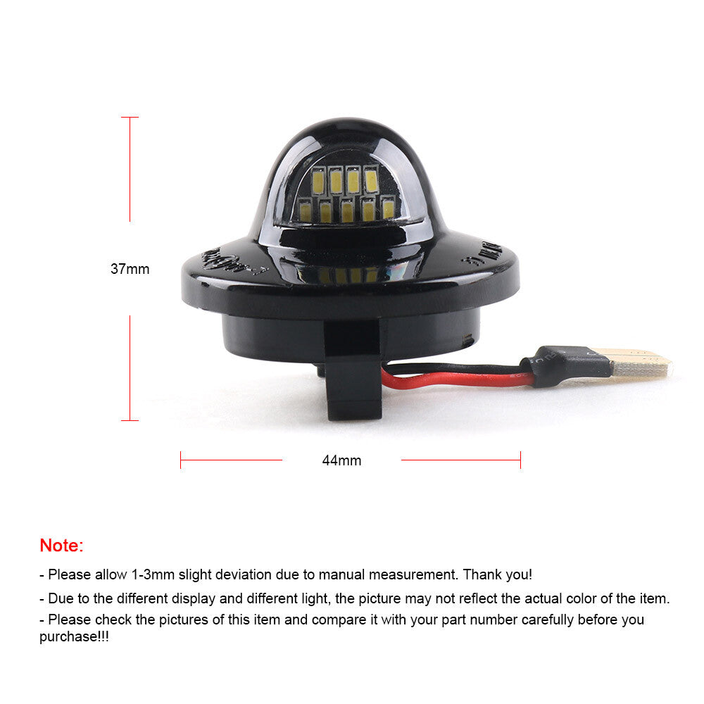 2Pcs LED License Plate Light Lamp Assembly Replacement for Ford Pickup F150 F250