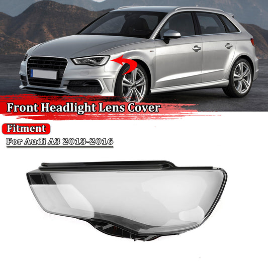 Protective cover for the front left headlight lens of for Audi A3 2013-2016 - transparent lens cover