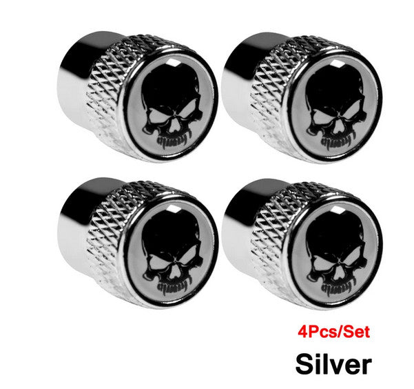 4-piece car tire valve cover rod air dust cover dice black for Peugeot for Renault