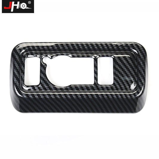 for Ford Explorer 2020-2022 Carbon Fiber Interior Head Light Switch Cover Trim