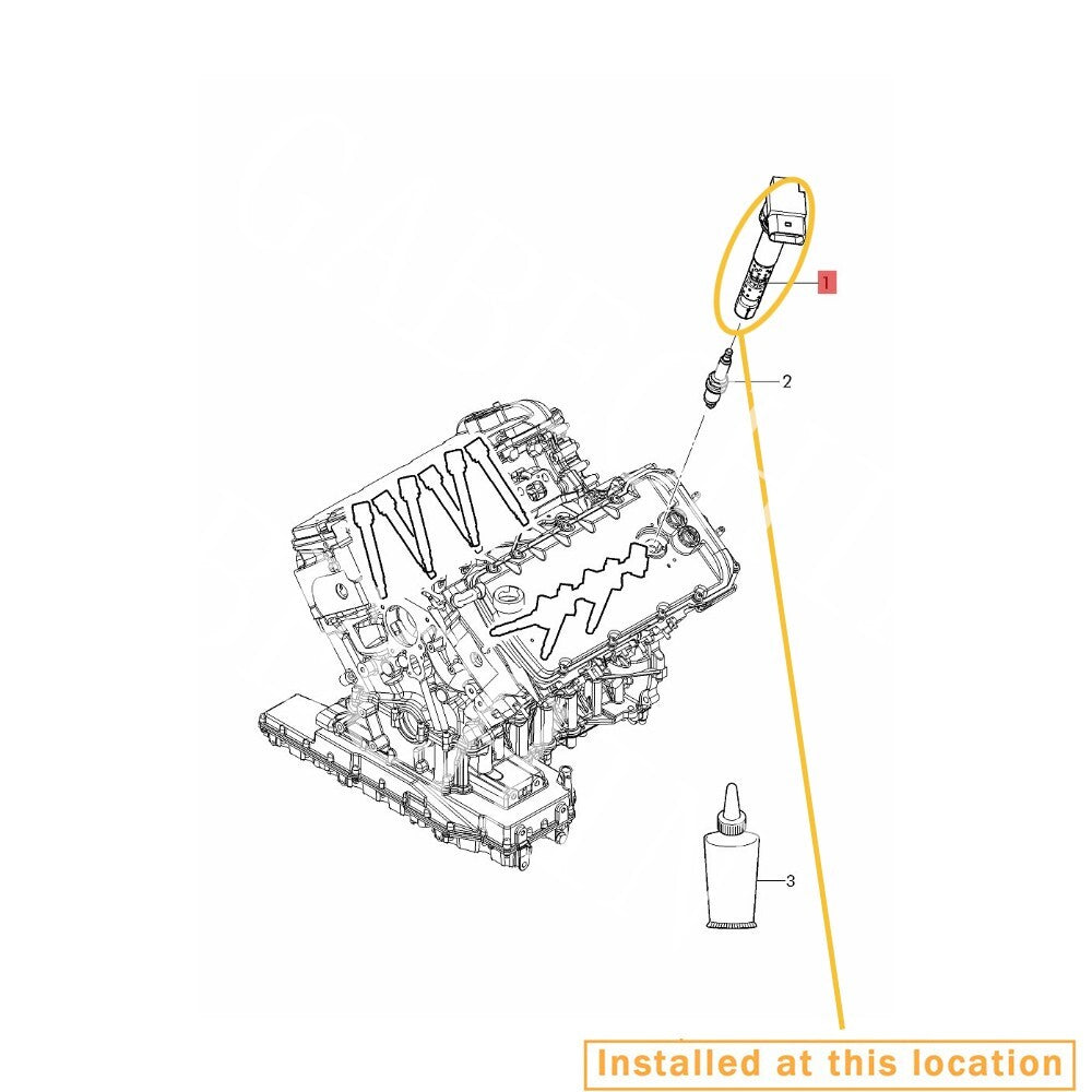 Ignition coil/pencil coil 07C905715A for Bentley W12 engine