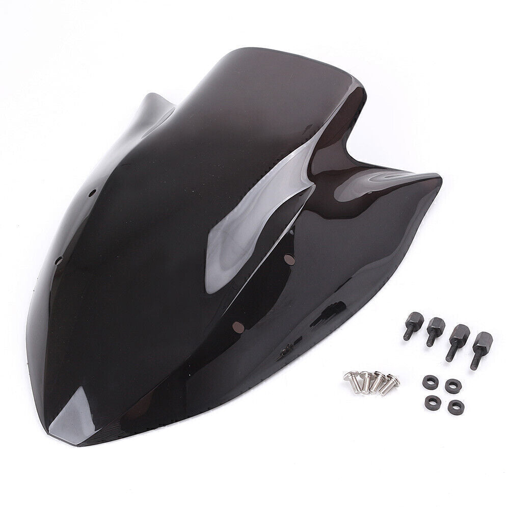 Windshield Windscreen Wind Screen Double Bubble Smoke Fit for Kawasaki Z1000 2003-06