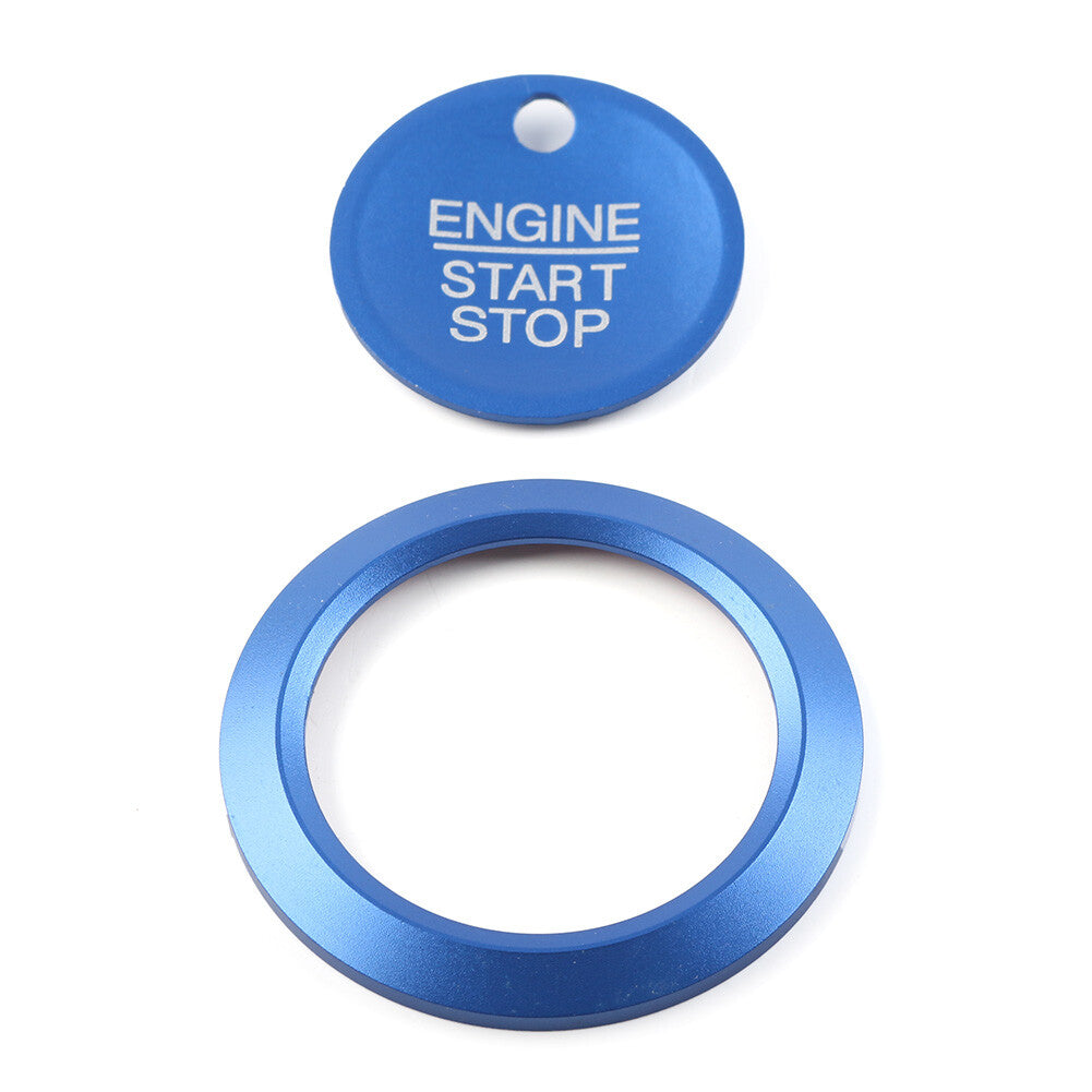 for Ford F150 2015-2020 Engine Start Stop Switch Button Cover Trim Blue