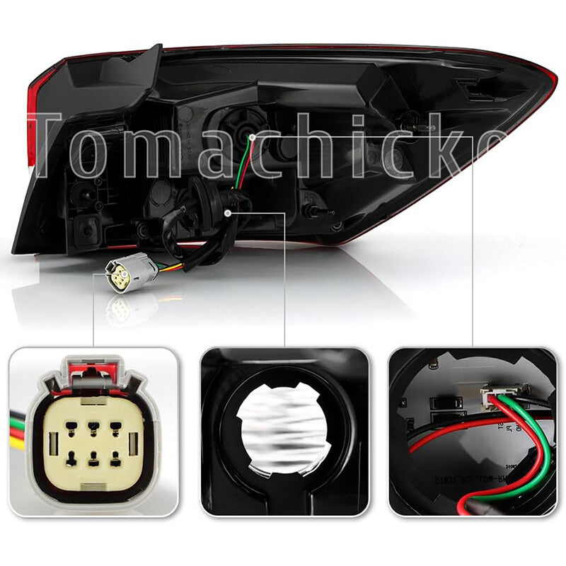 External LED taillights (left + right) are applicable to the 2021-2023 for Chevrolet Blazer ACTIV|RS