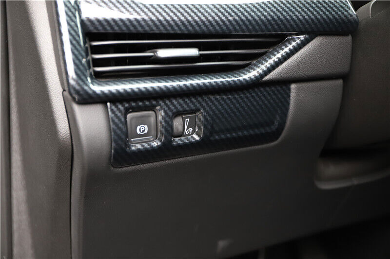 for Cadillac XT4 2018-2023 Carbon Fiber Inner Headlight Switch Button Cover Trim