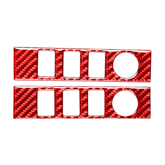 for Toyota Tundra 2014-21 Carbon Fiber Central Console Volume Switch Cover Trim