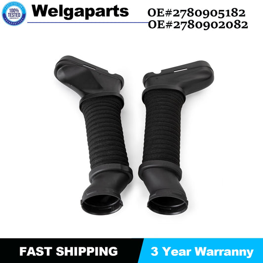2x 2780902082 for Benz E550 Cls550 E63 AMG Air Cleaner intake Duct Hose LH  RH