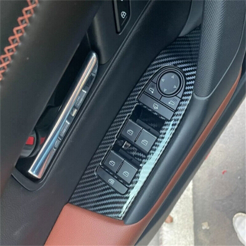 for Mazda CX-50 2023-25 Carbon Fiber Look Window Lift Panel Switch Cover Trim 4X