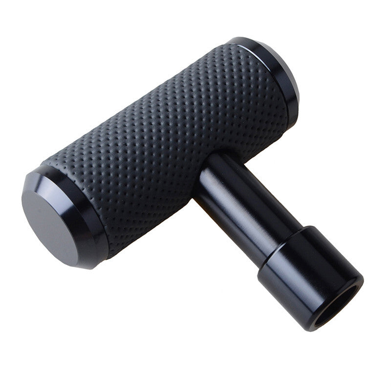 Car Gear Shift PU Leather T-Handle Joy Stick Shift Knob Manual Transmisson Black