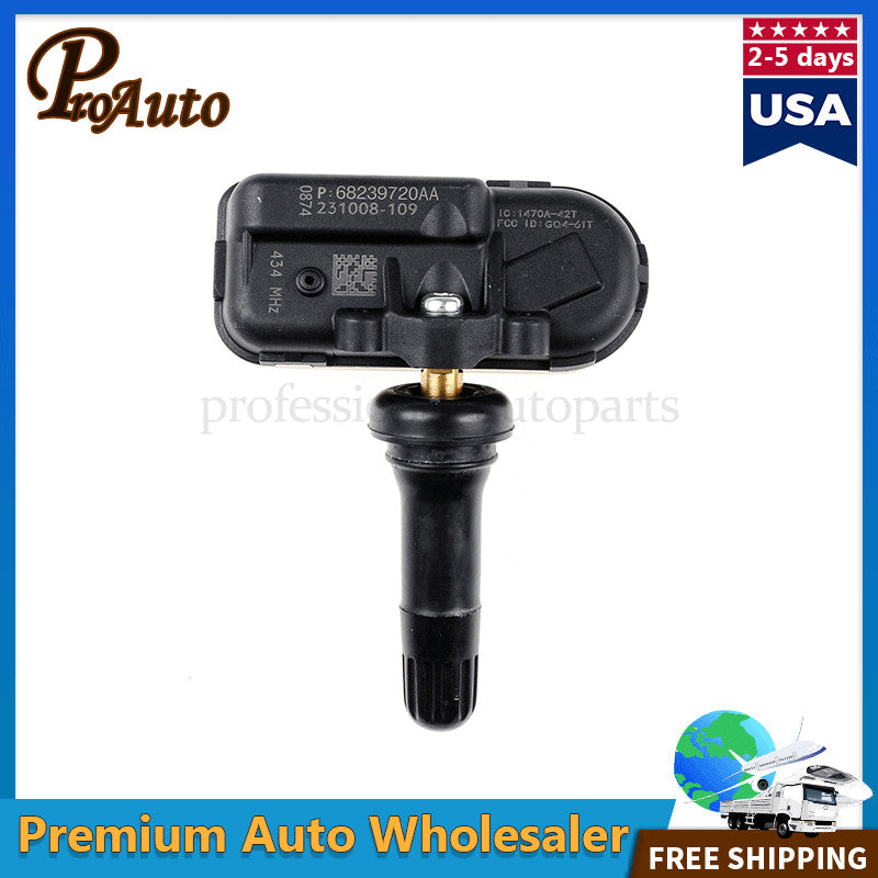 4X 434MHz Tire Pressure Sensor TPMS ForJeep for Dodge for RAM 1500 2500 3500