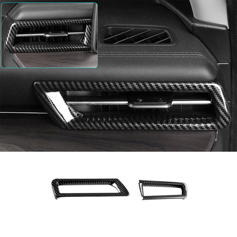 for Kia K5 2021-2023 Carbon Fiber Dashboard Side Air Outlet Vent Cover Trim 2pcs