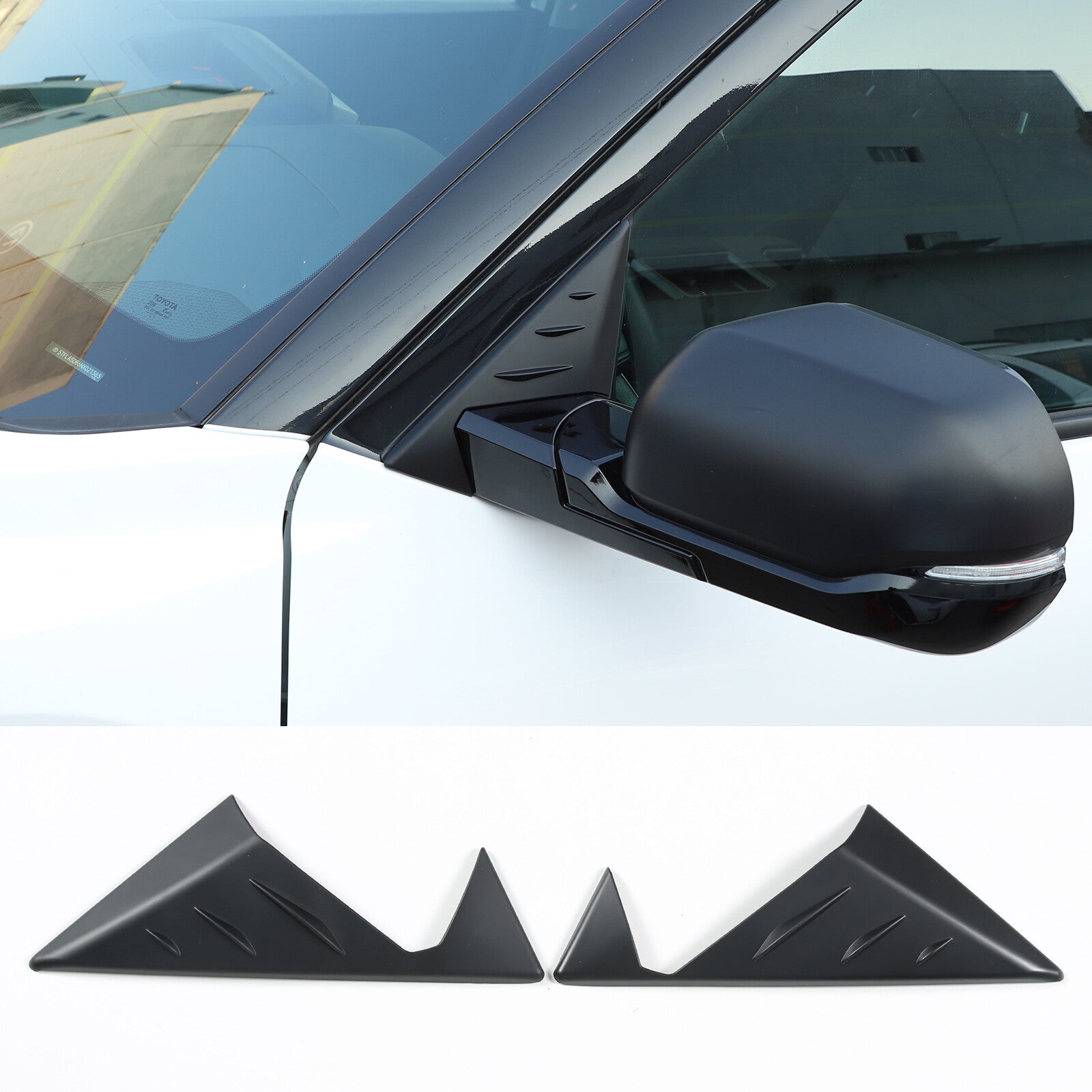 4-Piece Red ABS Door Glass Lifting Frame Cover Trim for Nissan Titan 2016-2023 USA