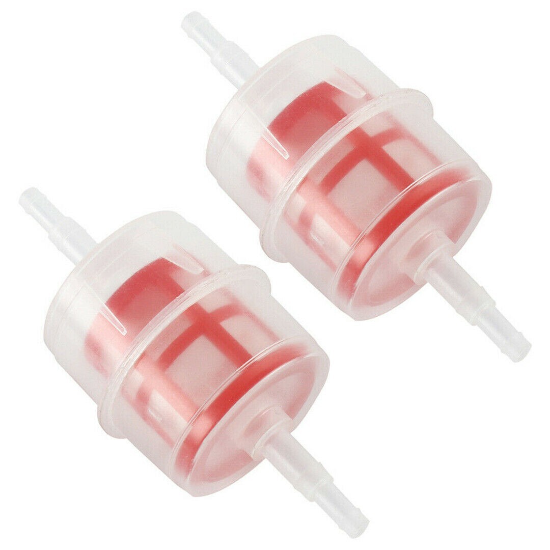 2pcs 6/8mm Filter Fuel Diesel For Lawnmowers Hose Inline Motorcycle Plastic New