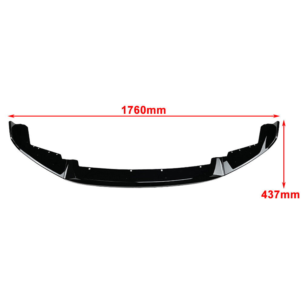 Carbon Fiber Black CS Style Front Bumper Spoiler Lip for BMW F87 M2 2016-2021