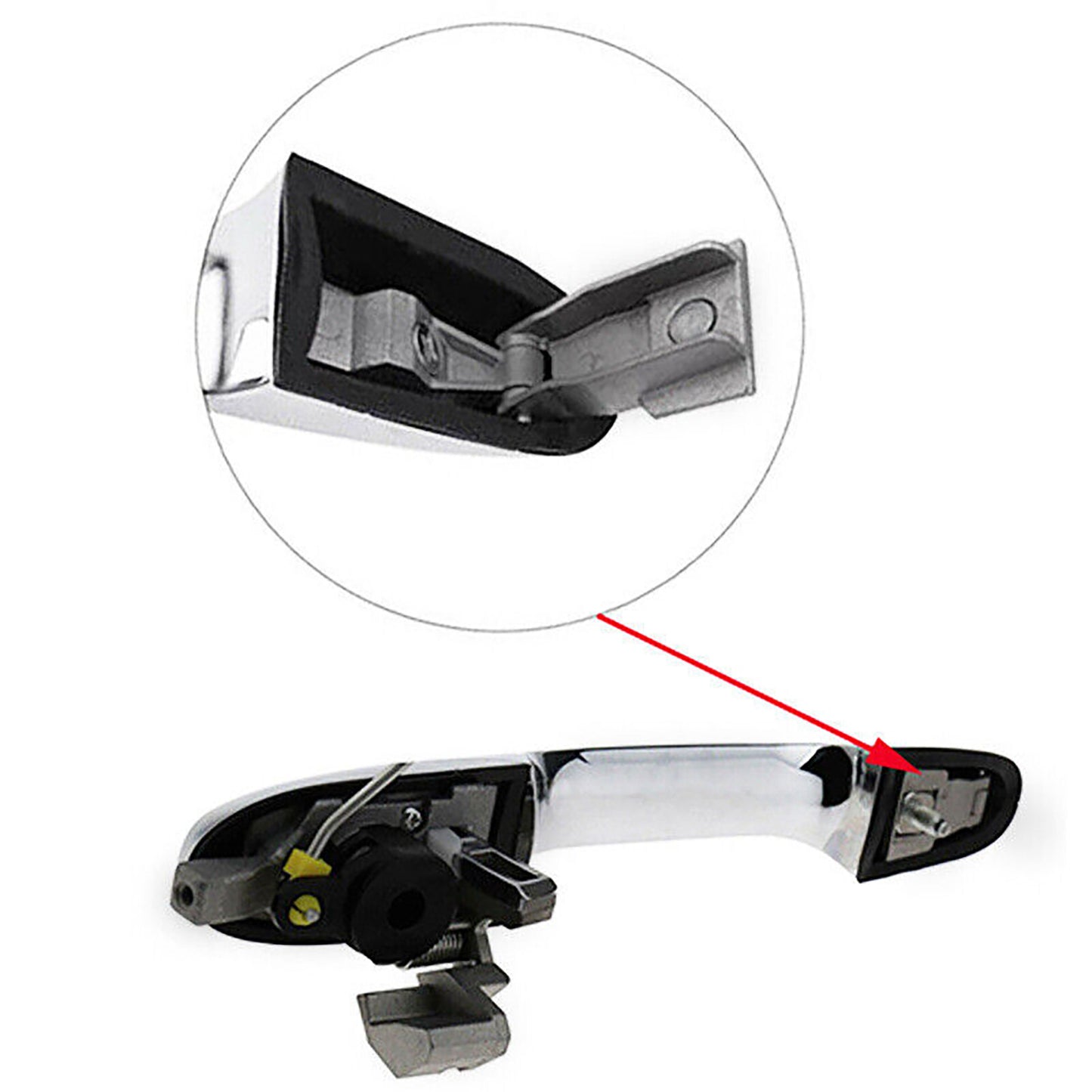 Outer Door Handle Hinge Replacement Kit for Fiat for Abarth 500 for Alfa Romeo 147 GT