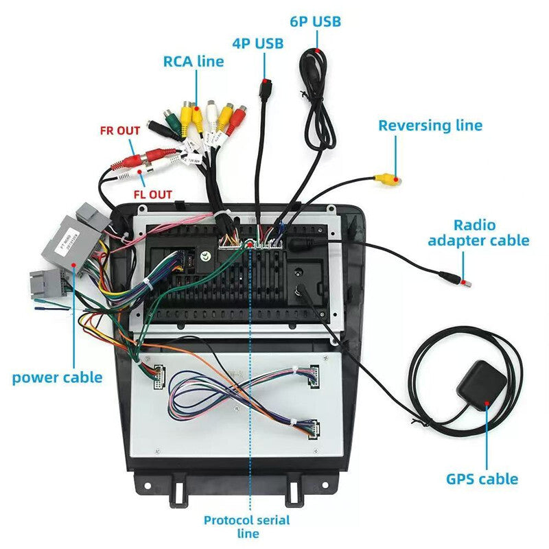 Car Android Radio Carplay for Ford for Mustang S-197 10-14 Multimedia GPS Navigation