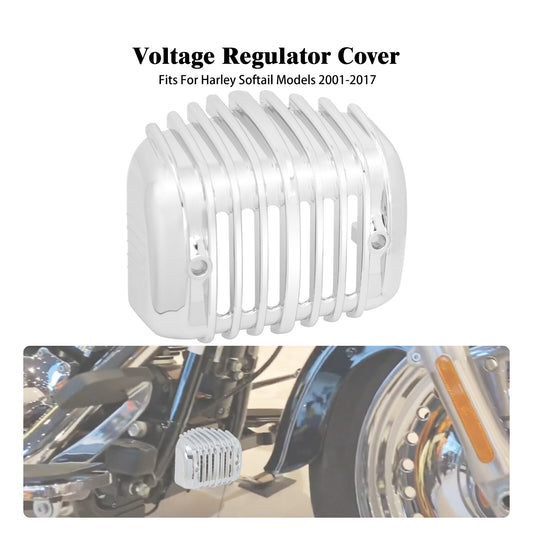 ABS Chrome Voltage Regulator Cover Fairing Fit for Harley Softail FXS FXSB 01-17