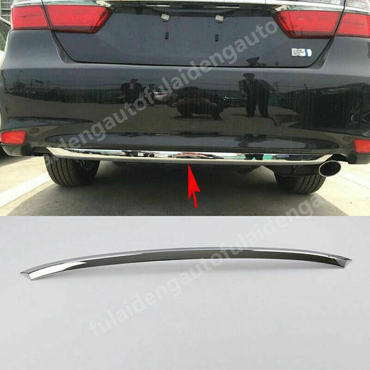 for Toyota for Camry 2015-2017 Chrome Rear Bumper Guard Lower Cover Strip Trim Decor