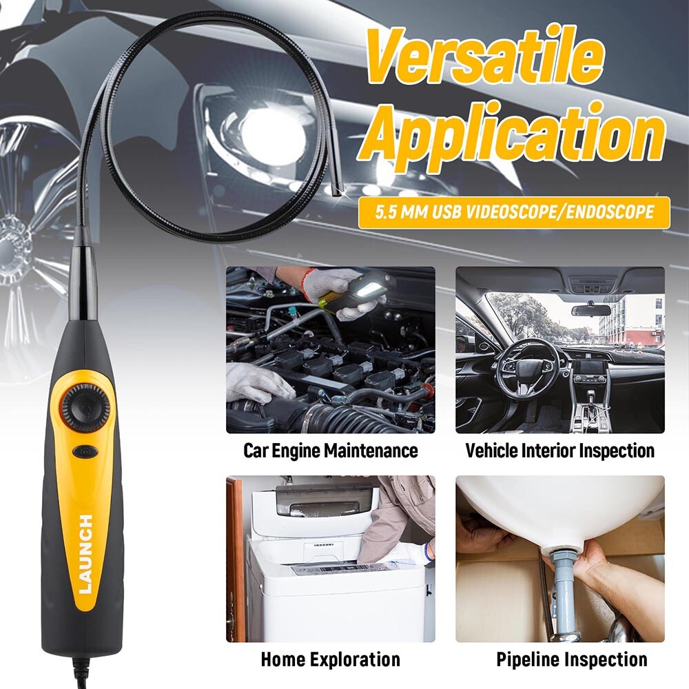 Launch VSP-100 Inspection Camera Videoscope Borescope For Viewing/Captur Images