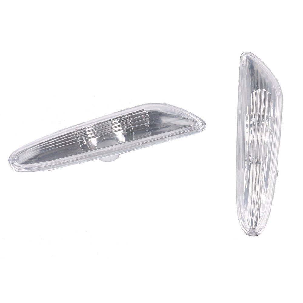 2 Pcs LHRH Turn Indicator Lamp Signal Clear Lens for 04-10 for BMW E60 E61 5-Series