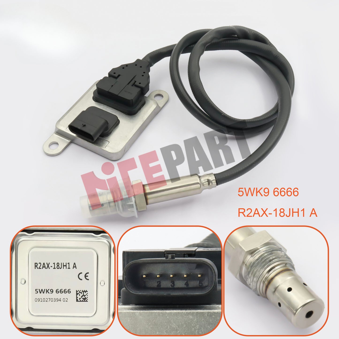 5WK96666 R2AX-18-JH1A Nitrogen Oxide Nox Sensor compatible MazdaCX-7 2.2L Diesel