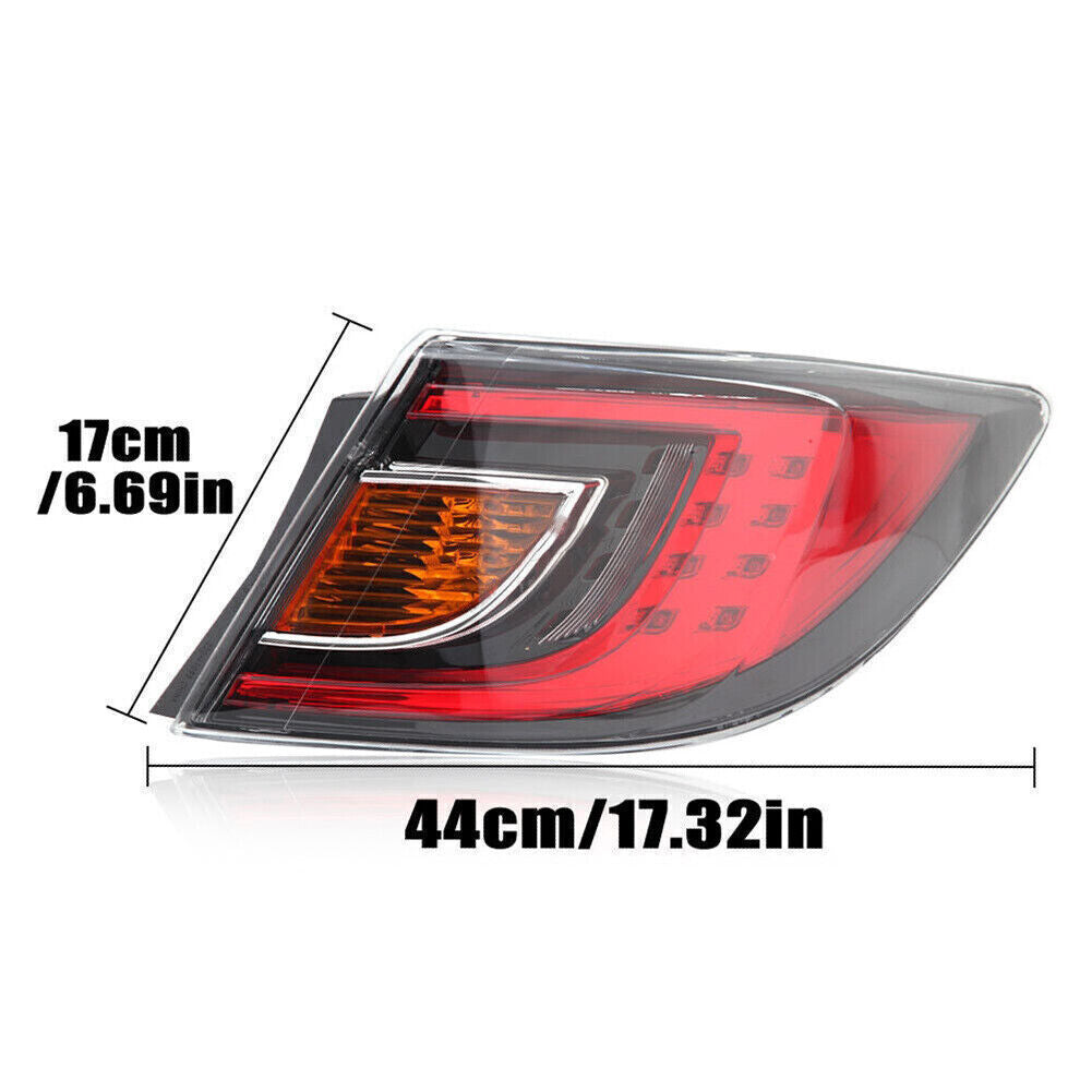 Outerside LED taillights and brake lights for Mazda 6 GH 2008, 2009, 2010