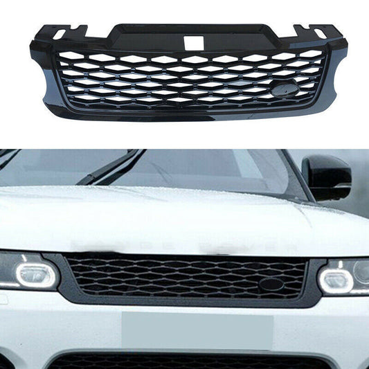 Glossy Black Front Grille Mesh Grill Replace for Range Rover Sport SVR 2014-2017