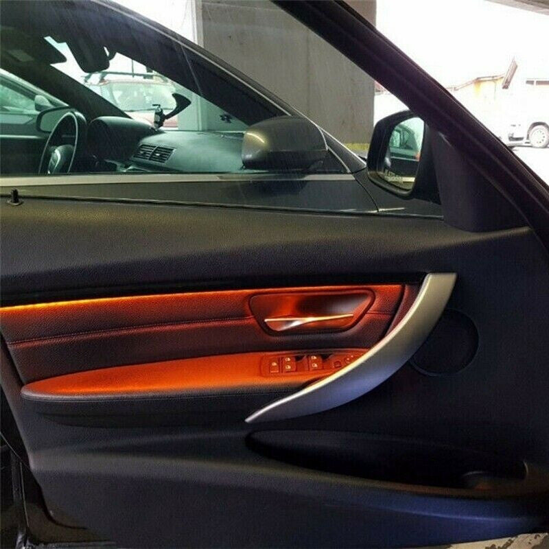 for BMW F30 Four Interior Doors Panel Decorative Trims Lights Atmosphere Light
