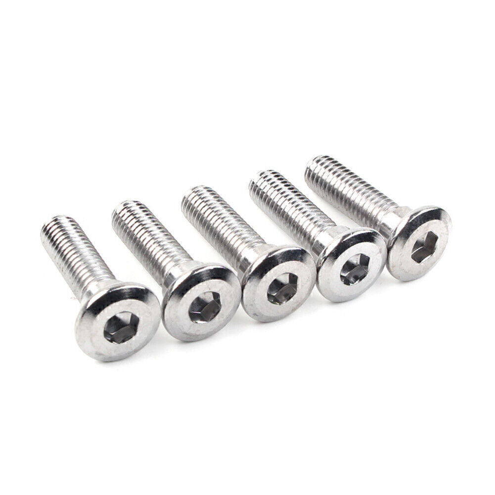 M8x30mmx 1.25 Steel Bolts Ti Hex Socket Disc Brake Rotor Screws Fasteners