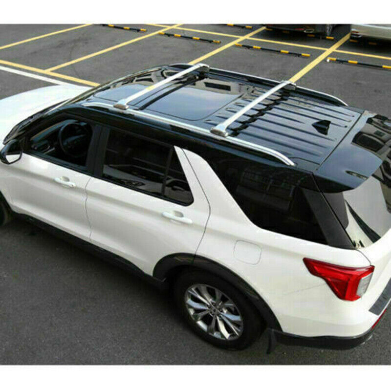 2x for Ford Explorer 2020-2022 Silver Roof Rack Cross Bars Luggage Carrier Set