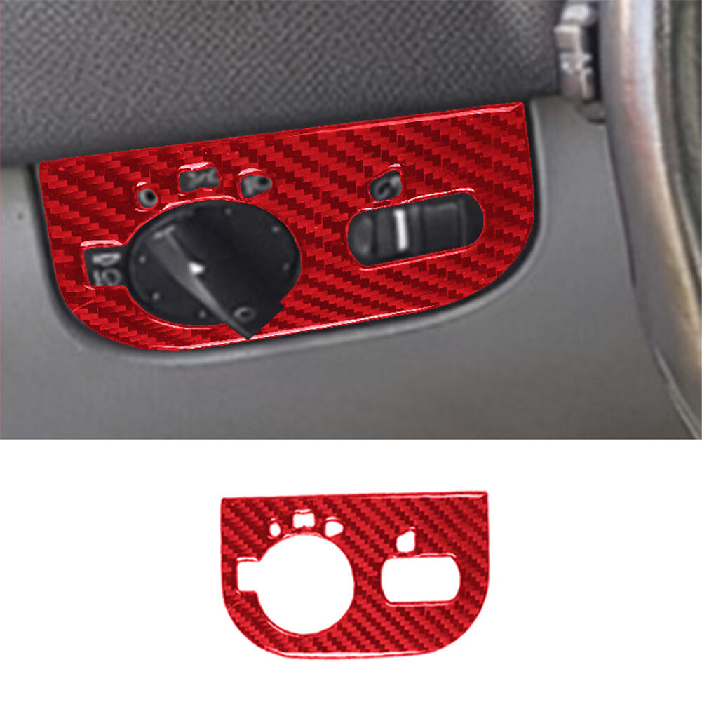 Red Carbon Fiber Interior Full Sets Trim Cover Kit for Audi TT 8N 2001-2006