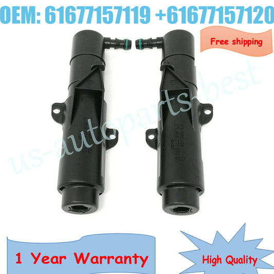 1 Pair Left+Right Headlamp Washer Nozzle for BMW for MINI R55 R56 R57 R58 R59