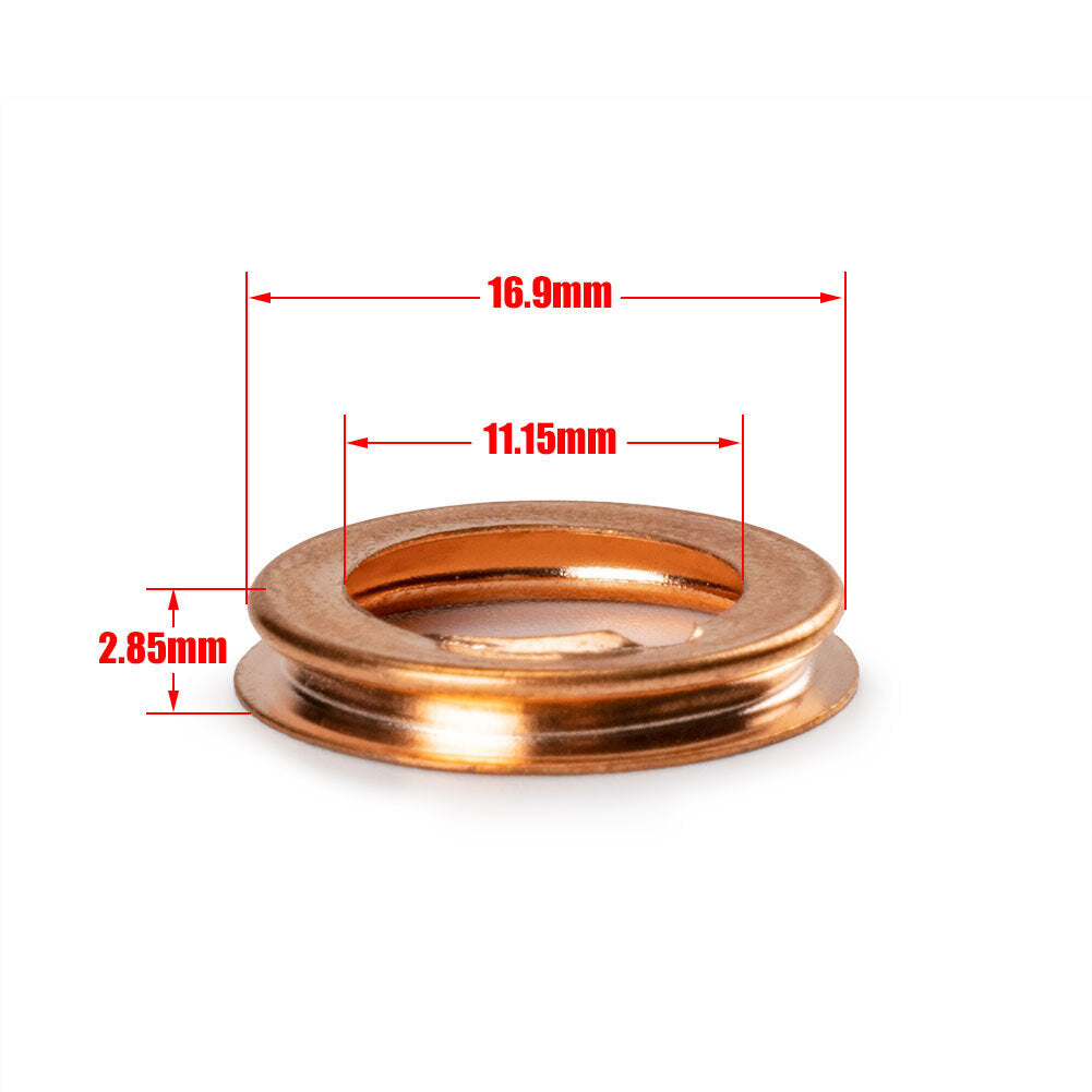 1000X Metal Oil Drain Plug Crush Washer Gasket for Nissan for Infiniti 11026-JA00A