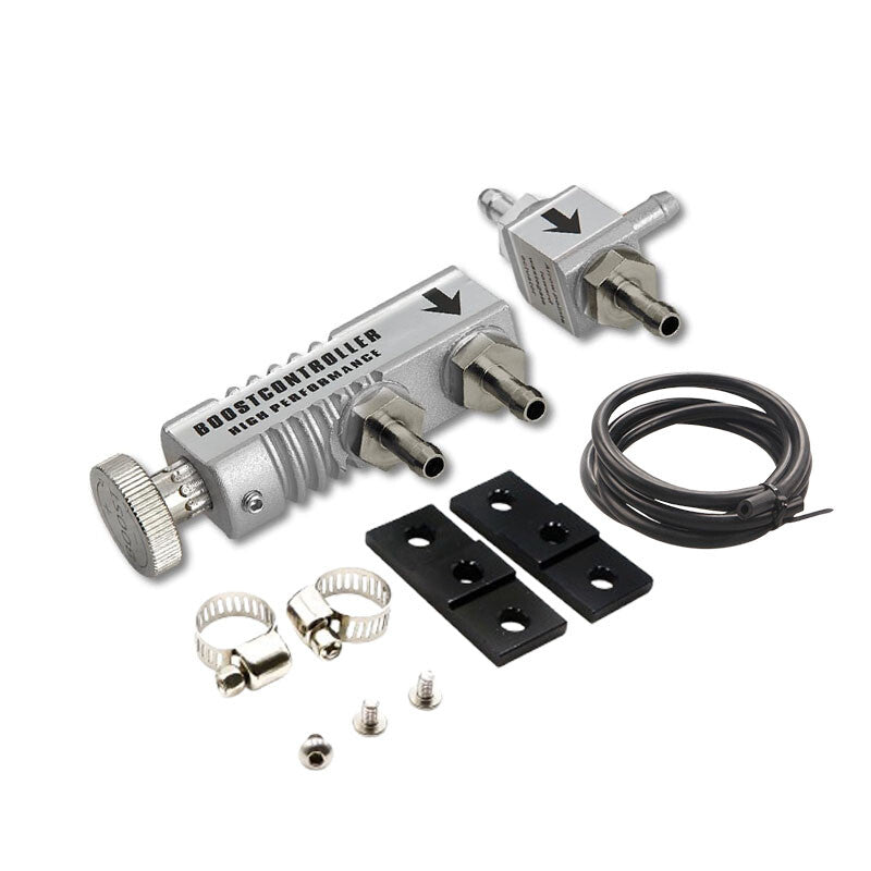 Adjustable Racing Manual Turbo Boost Bypass Controller Kit30PSI Silver Universal