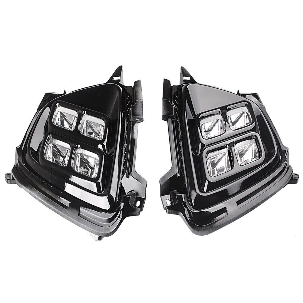 4-LED Daytime Running DRL Fog Light Lamp Assembly for KIA Sorento 2015 2016 Pair