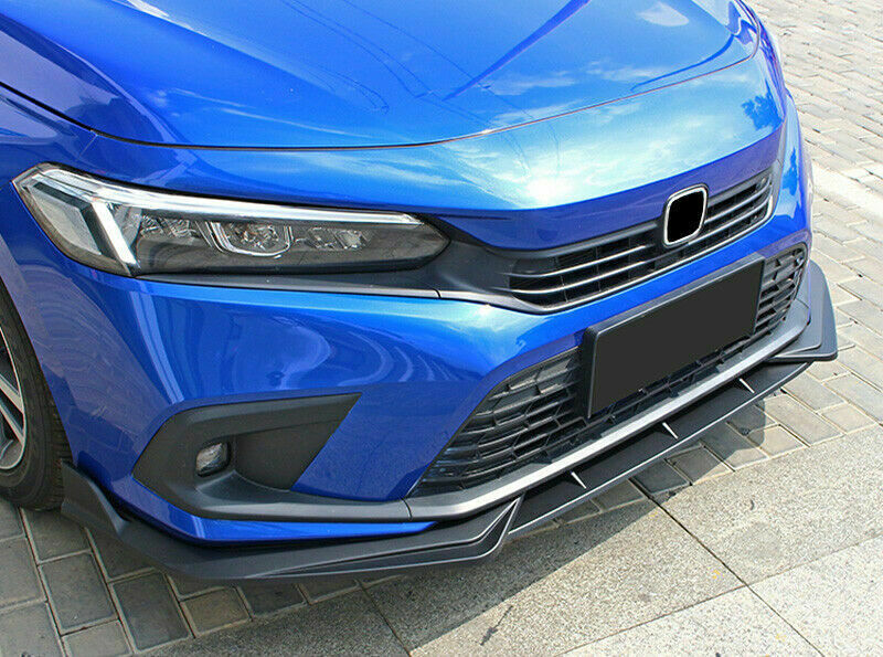 3X for Honda for Civic 11th 2022-2023 Matte Front Bumper Lip Splitter Spoiler Covers