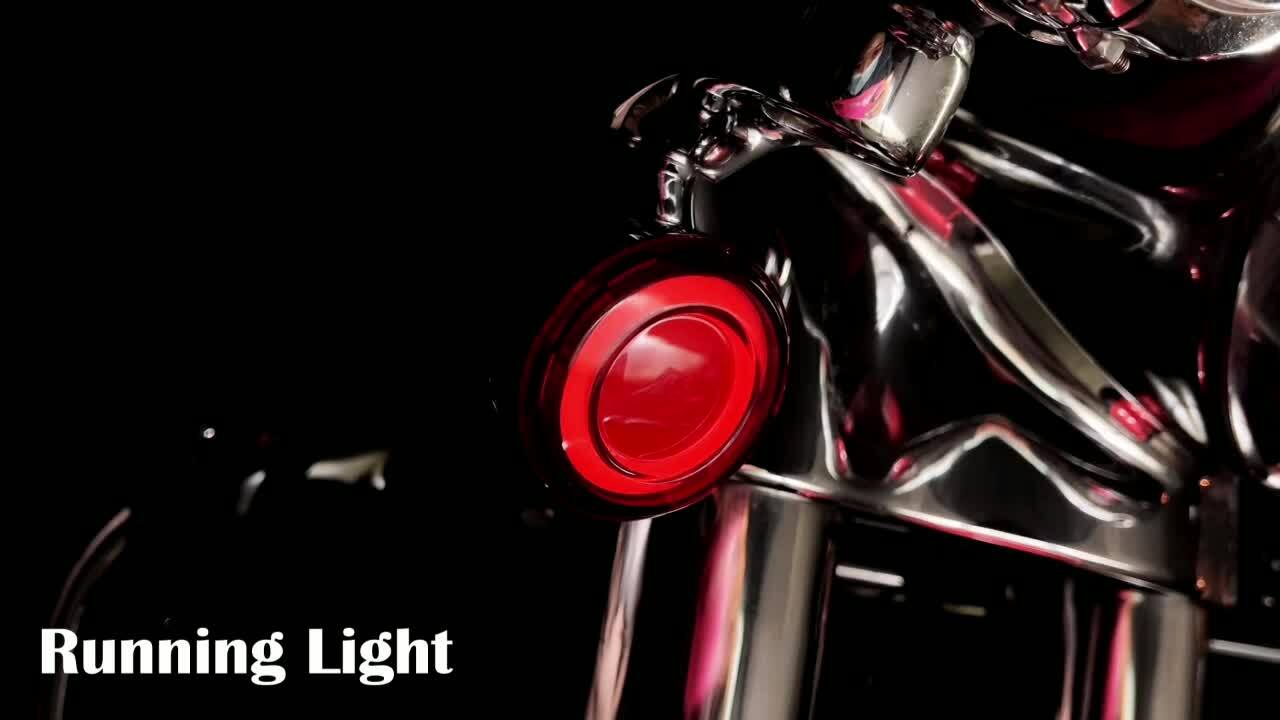 1157 Bullet Tracer Turn Signal Running Light Red Fit for Harley Touring Softail