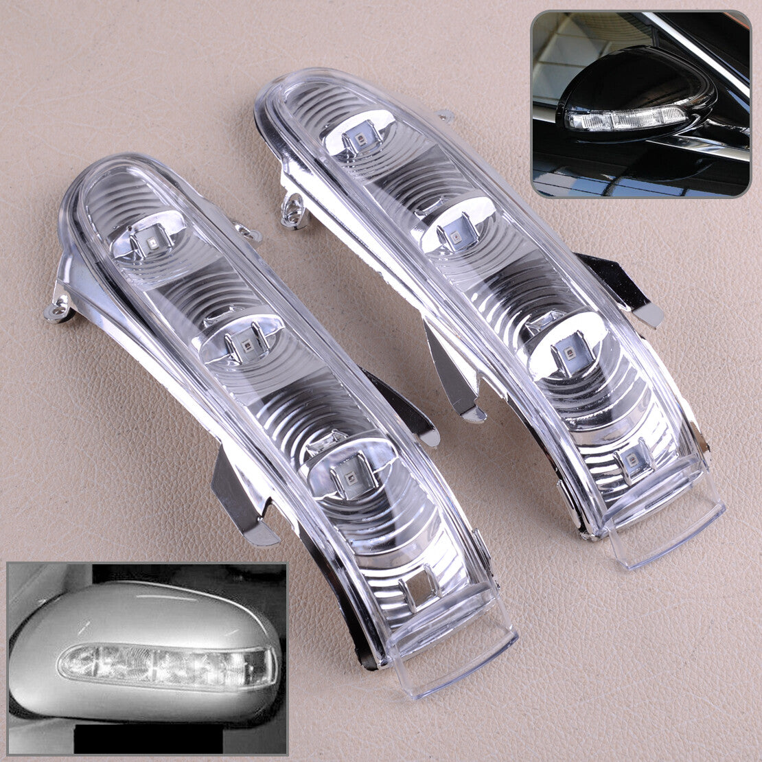 Pair Side Mirror Turn Signal Light Lamp Fit for Mercedes Benz W215 W220
