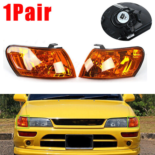 1 Pair Front Corner Lamp for Toyota for Corolla AE100 E100 AE101 1993-1997 LH+RH