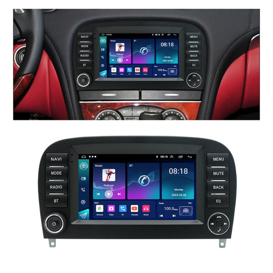 For 05-12 for Mercedes SL300 SL350 SL500 SL550 SL600 Carplay Stereo Radio GPS FM 7