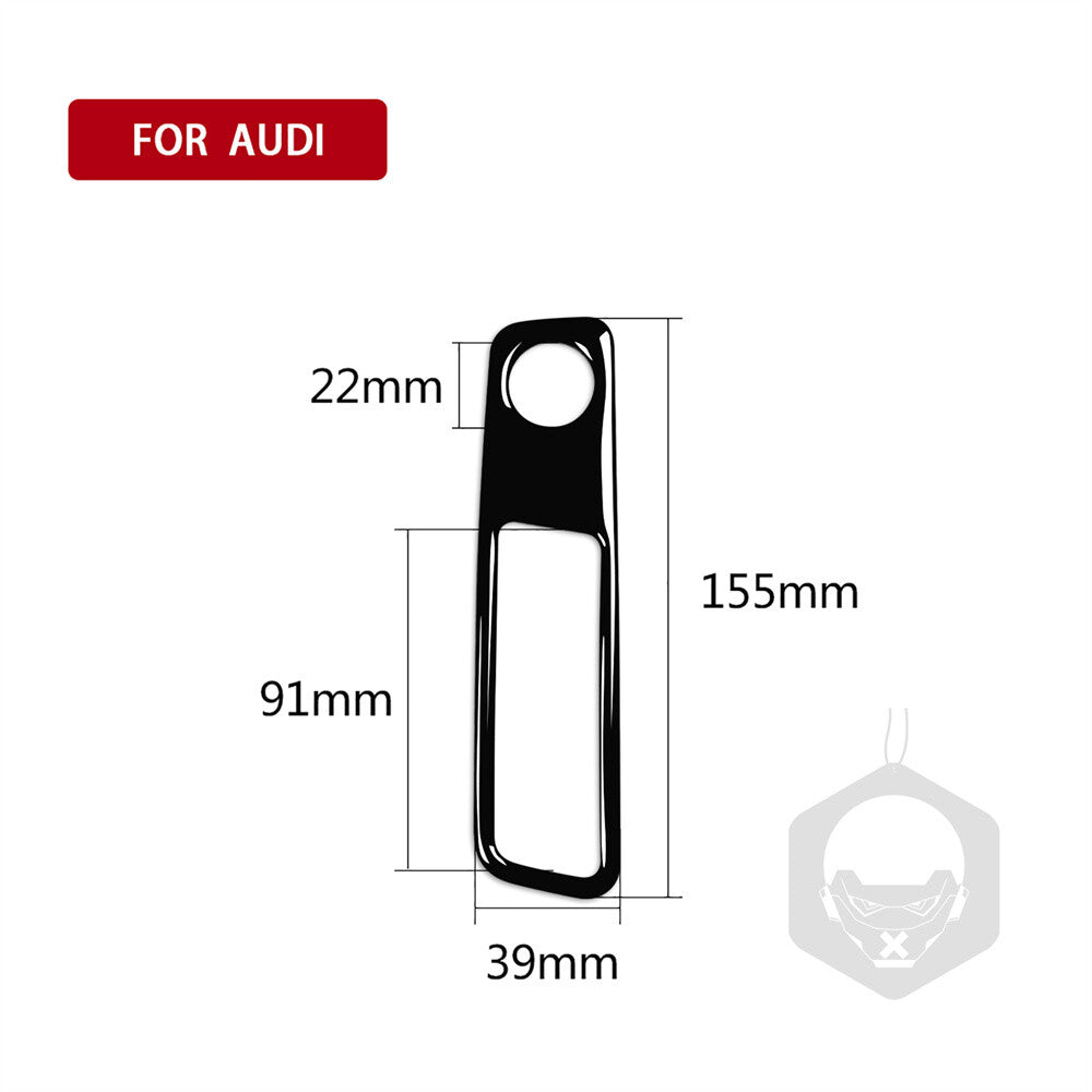 for Audi A4 B9 2017-2019 RHD Interior Volume Adjustment Switch Cover Gloss Black