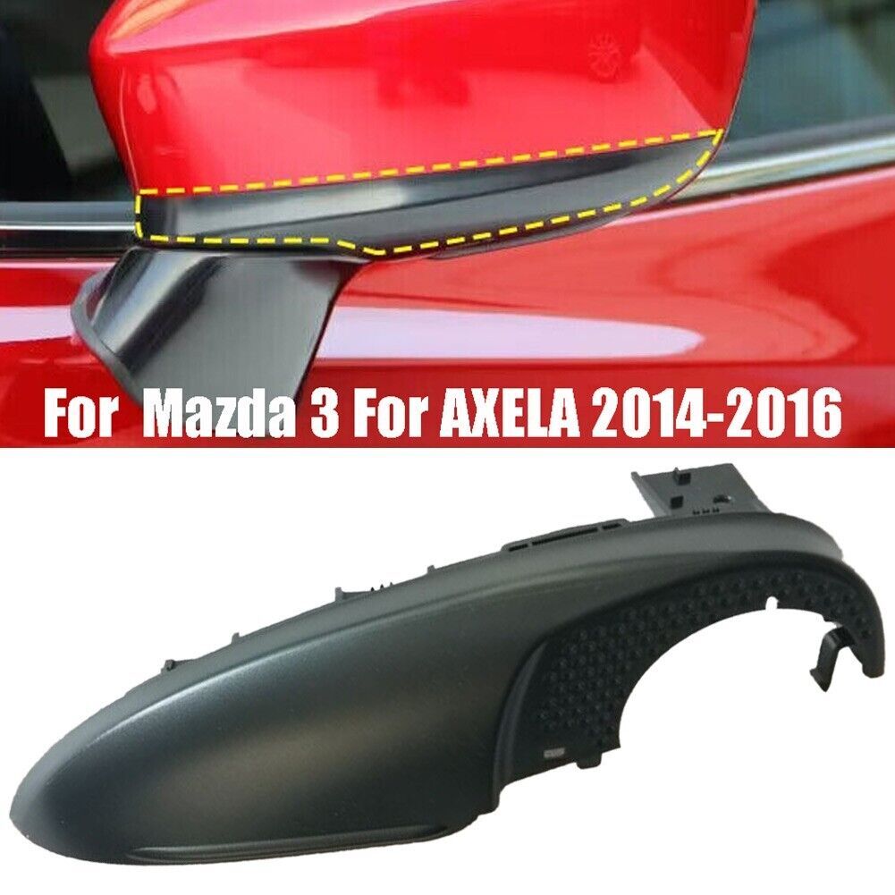 Left mirror base protective cover, ABS plastic, suitable for Mazda 3 Axela 2014-2016.