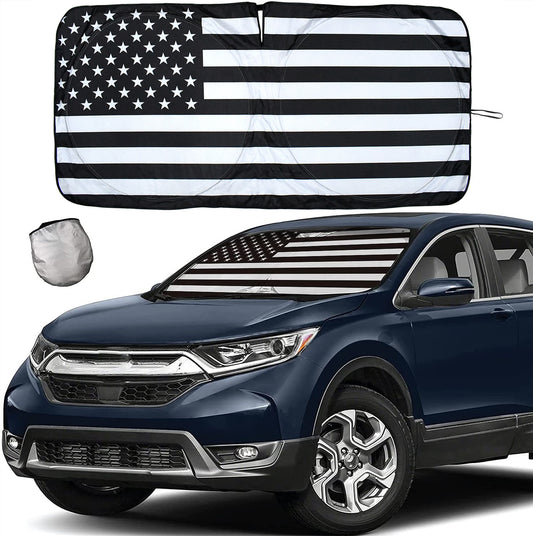 for Honda Accord US Flag Car Windshield Sun Shade Window UV Block Visor Cover