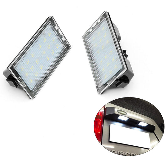 2Pcs Rear Led License Number Plate Lights Lamps for Land Rover Discovery 3 4