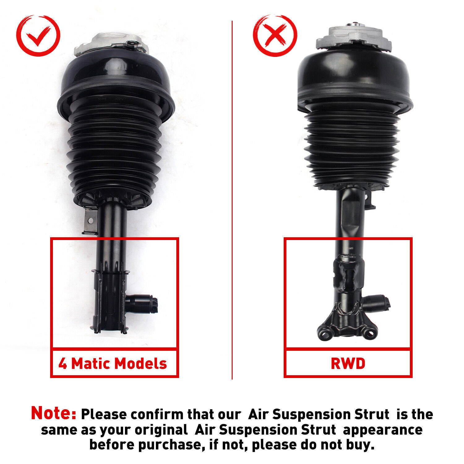 Two front shock absorber struts with magnetic traction suitable for Cadillac for Escalade Tahoe for GMC for Yukon 3L 2021-24