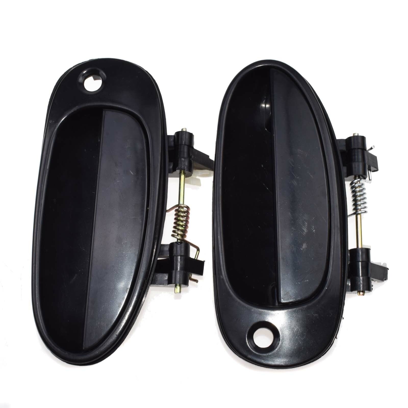 2Pcs Front Left Right Outside Door Handle Black for Kia Sephia 1998-2001