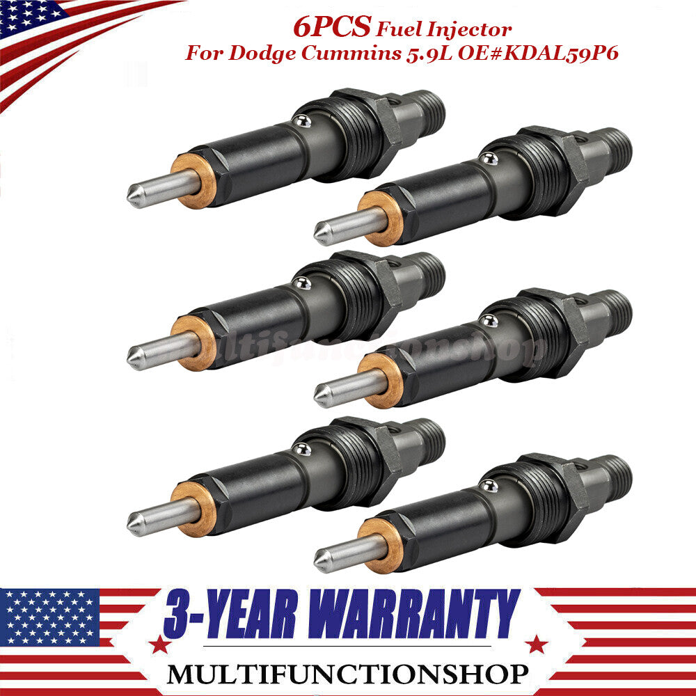 6-pack fuel injectors for Dodge for Ram 5.9L 6BT KDAL59P6 nozzle holder p7100