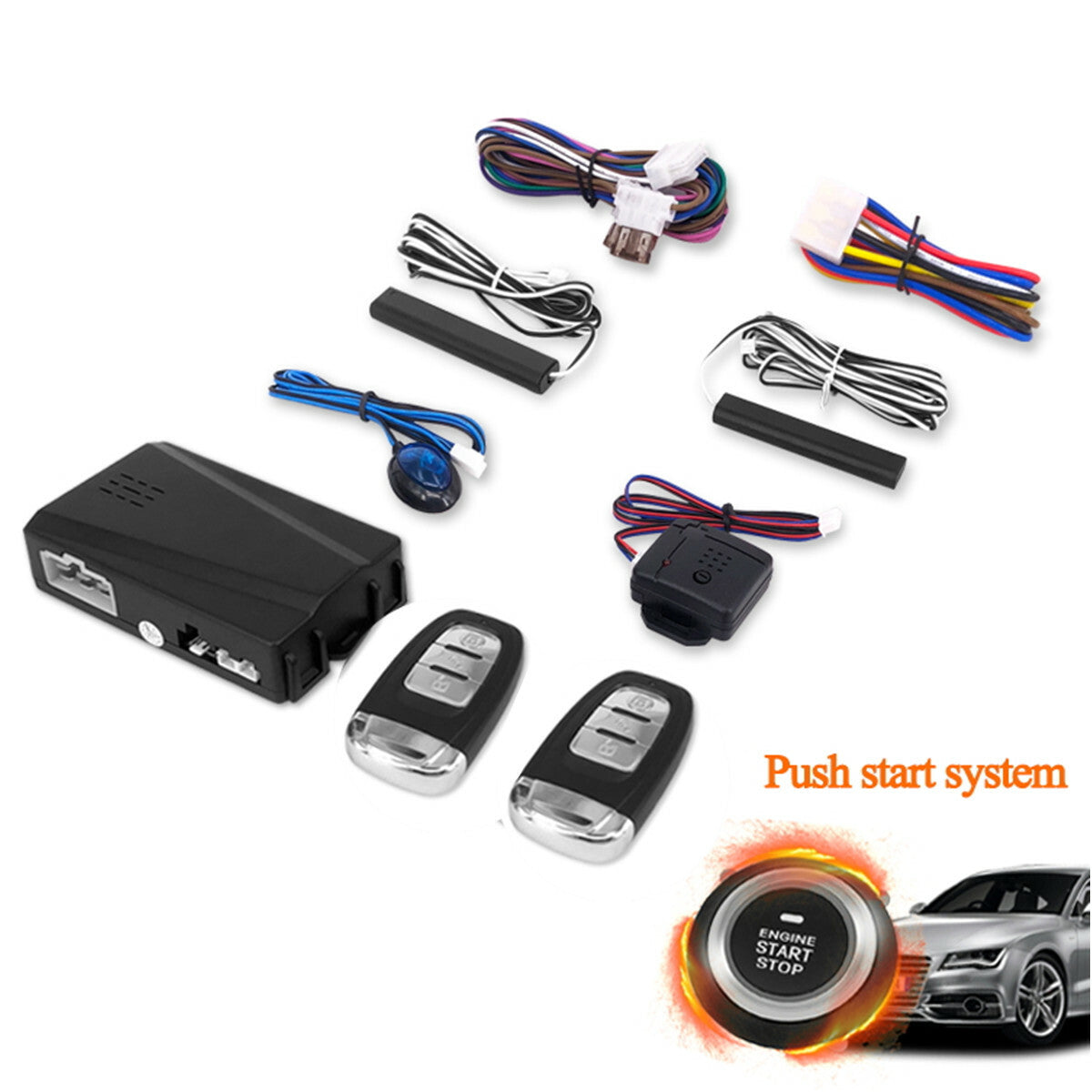 Car Alarm Security Systems Auto Remote Central Locking Kit Door Lock Keyless